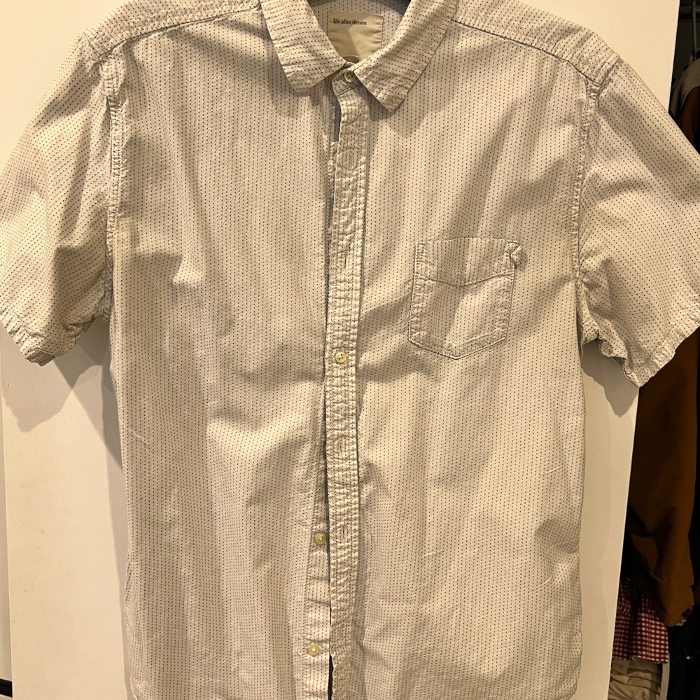 Life After Denim Gray Casual Button Down Shirt